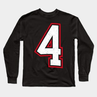 Number Four 4 Long Sleeve T-Shirt